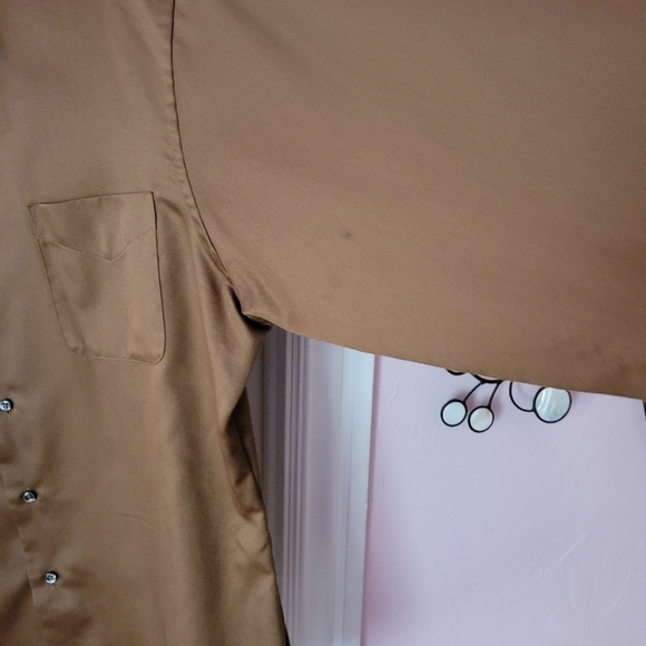 Geoffrey Beene fitted Dress Shirt Chocolate Size Extra Large - Picture 5 of 5
